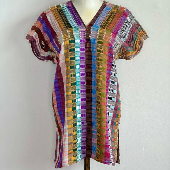 Last Chance Colorful Woven Mexican Top - Picture 1 of 8